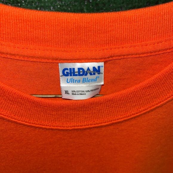 vintage Y2K Hurricane Katrina Relief Team Faith Bible Church Orange Shirt XL - Picture 3 of 5